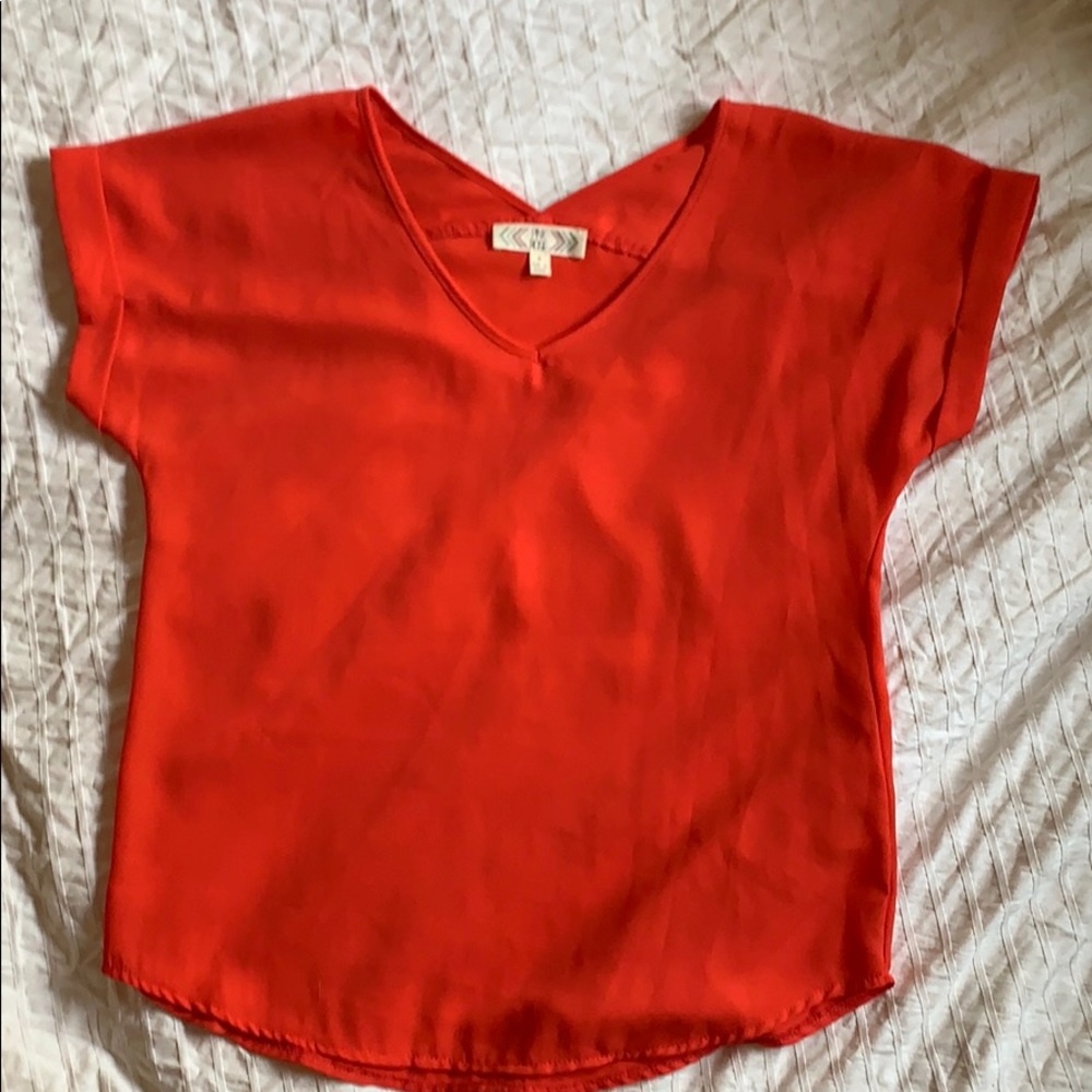 Pink/ Red Blouse